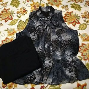 Sleeveless Sheer Top W/ liner